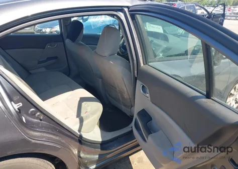 2012 Honda Civic Lx from USA, damaged, VIN 19XFB2F57CE048836